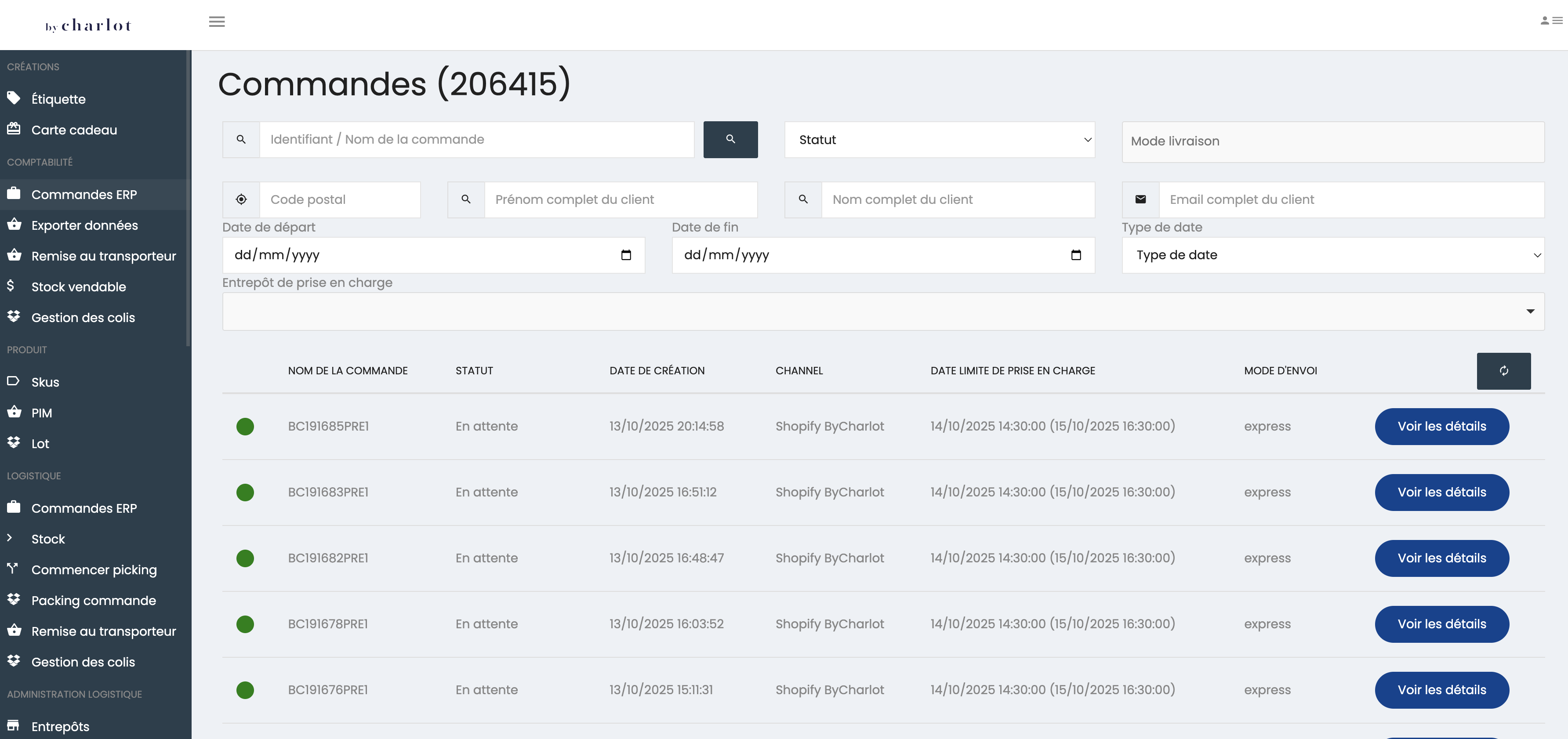 Solution E-commerce et Logistique